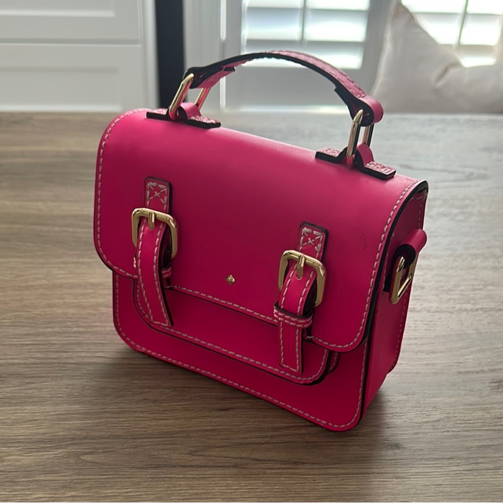 Kate Spade for Gap Kids neon pink satchel